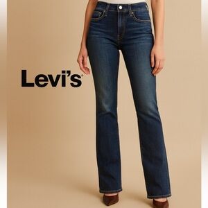 Levi's Dark Blue Flare Jeans for Women Dark Wash Size 10M / 30